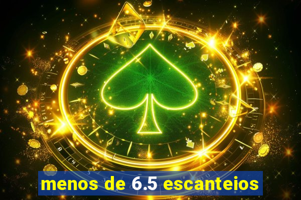 menos de 6.5 escanteios