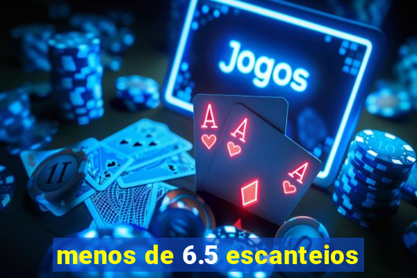 menos de 6.5 escanteios