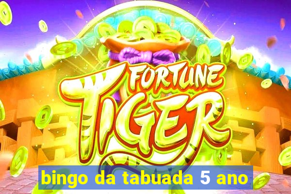 bingo da tabuada 5 ano