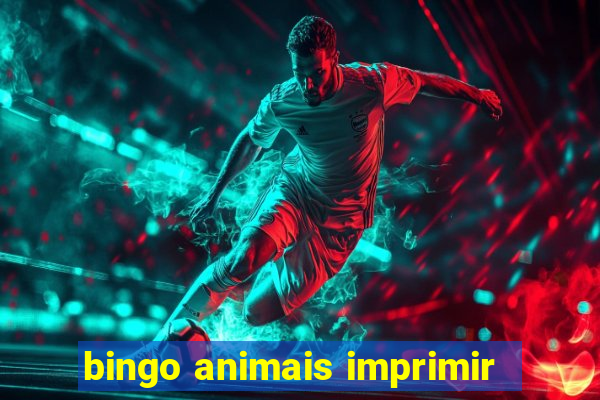 bingo animais imprimir