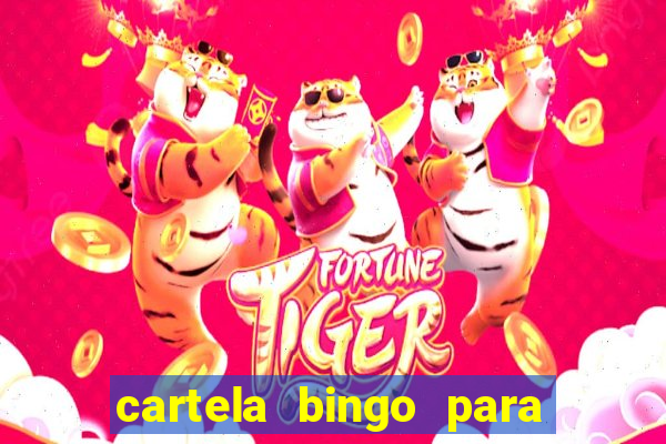 cartela bingo para cha de cozinha imprimir gratis