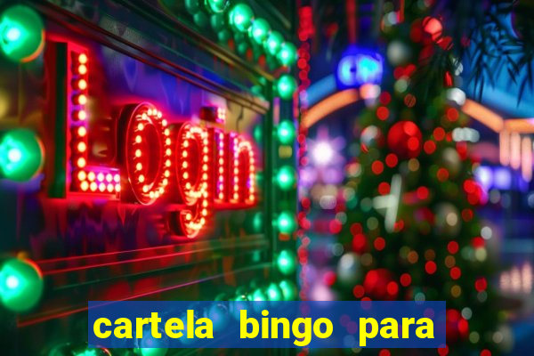 cartela bingo para cha de cozinha imprimir gratis