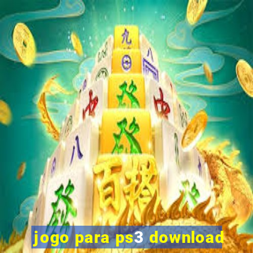 jogo para ps3 download