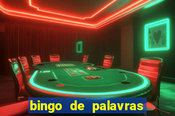 bingo de palavras cha de bebe