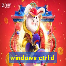 windows ctrl d