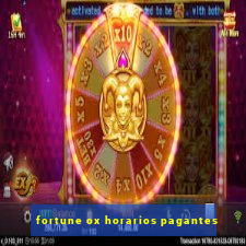 fortune ox horarios pagantes