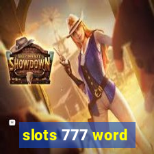 slots 777 word