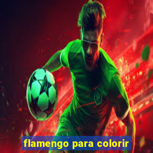 flamengo para colorir