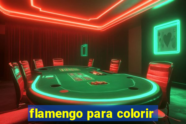 flamengo para colorir