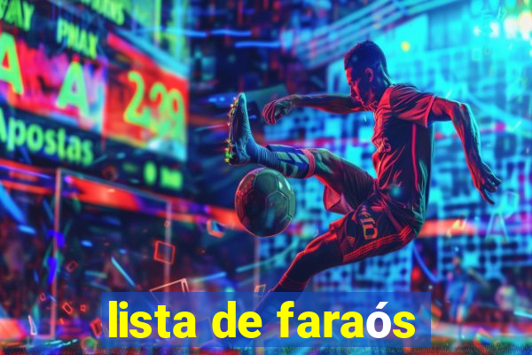 lista de faraós