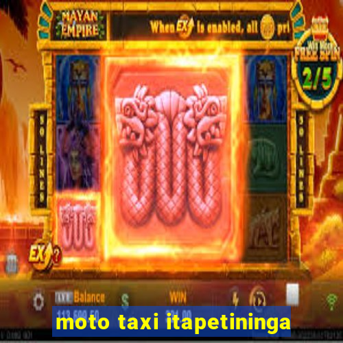 moto taxi itapetininga