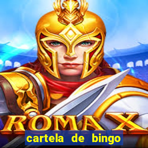 cartela de bingo pra imprimir