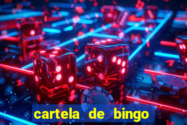 cartela de bingo pra imprimir