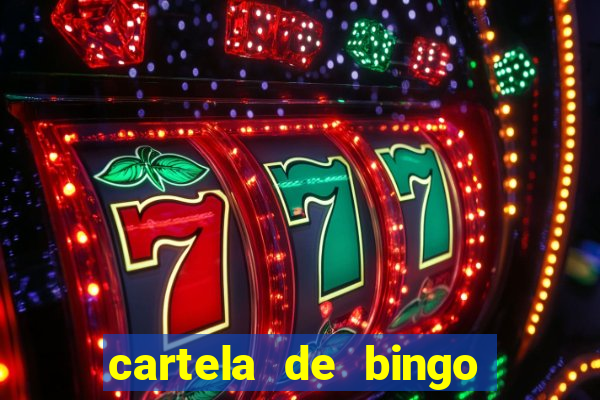 cartela de bingo pra imprimir