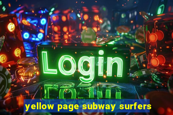 yellow page subway surfers