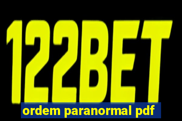 ordem paranormal pdf