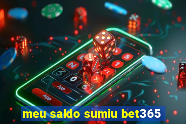 meu saldo sumiu bet365