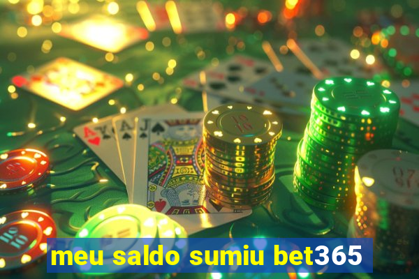 meu saldo sumiu bet365