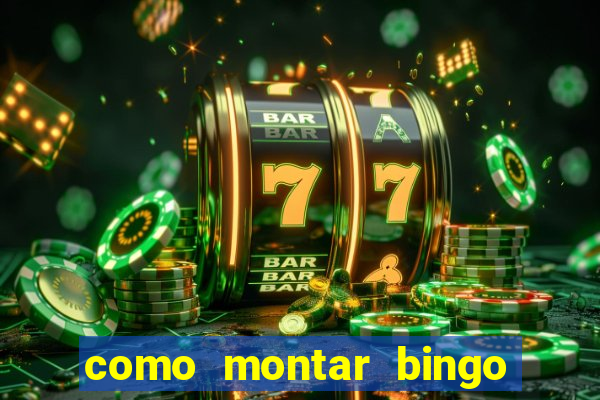 como montar bingo brinquedos toia