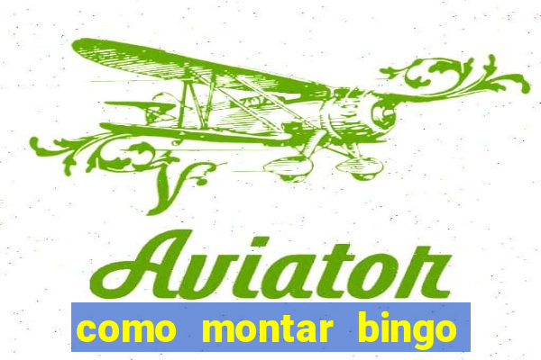 como montar bingo brinquedos toia