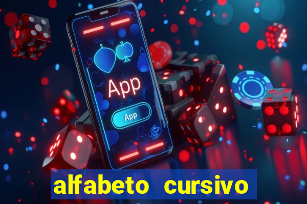 alfabeto cursivo para treinar caligrafia