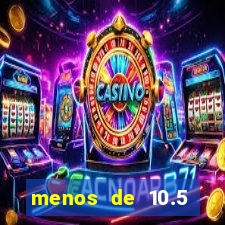 menos de 10.5 escanteios o que significa