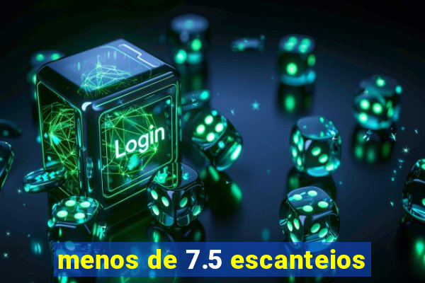 menos de 7.5 escanteios