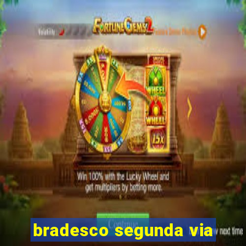 bradesco segunda via