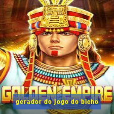 gerador do jogo do bicho