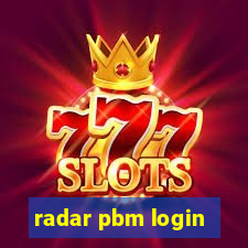 radar pbm login