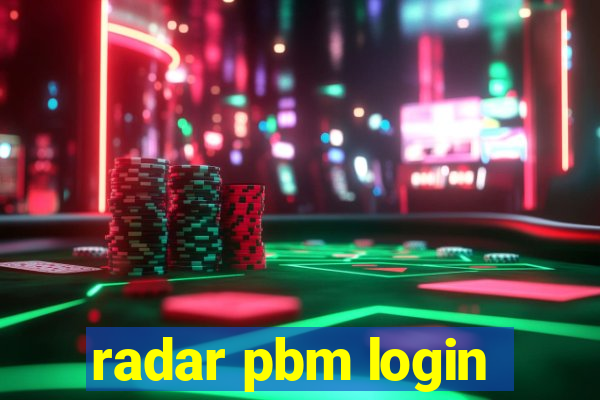 radar pbm login