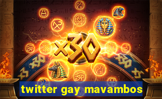 twitter gay mavambos