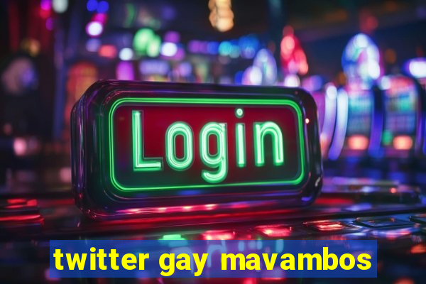 twitter gay mavambos