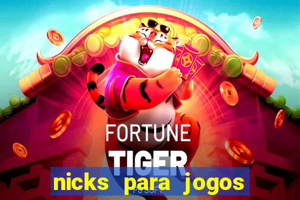 nicks para jogos de tiro