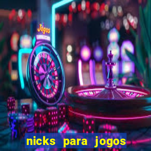 nicks para jogos de tiro