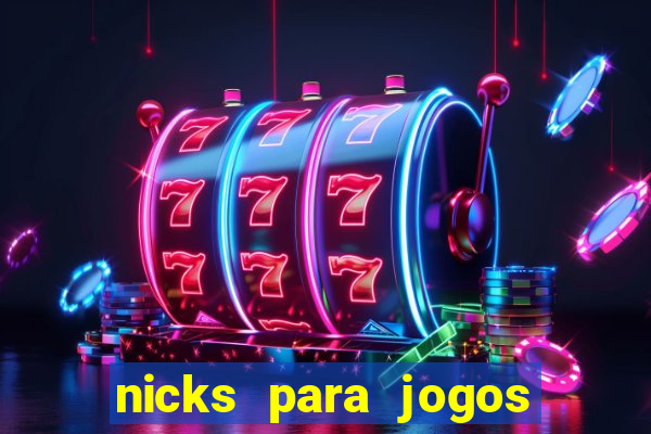 nicks para jogos de tiro