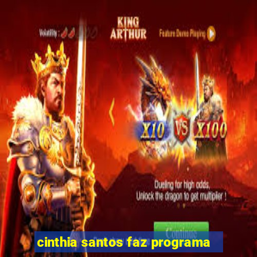 cinthia santos faz programa