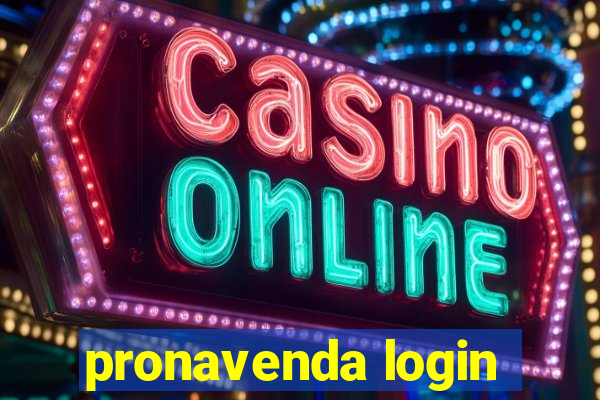 pronavenda login