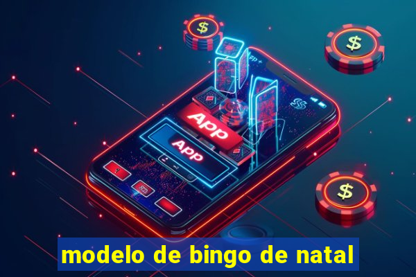 modelo de bingo de natal