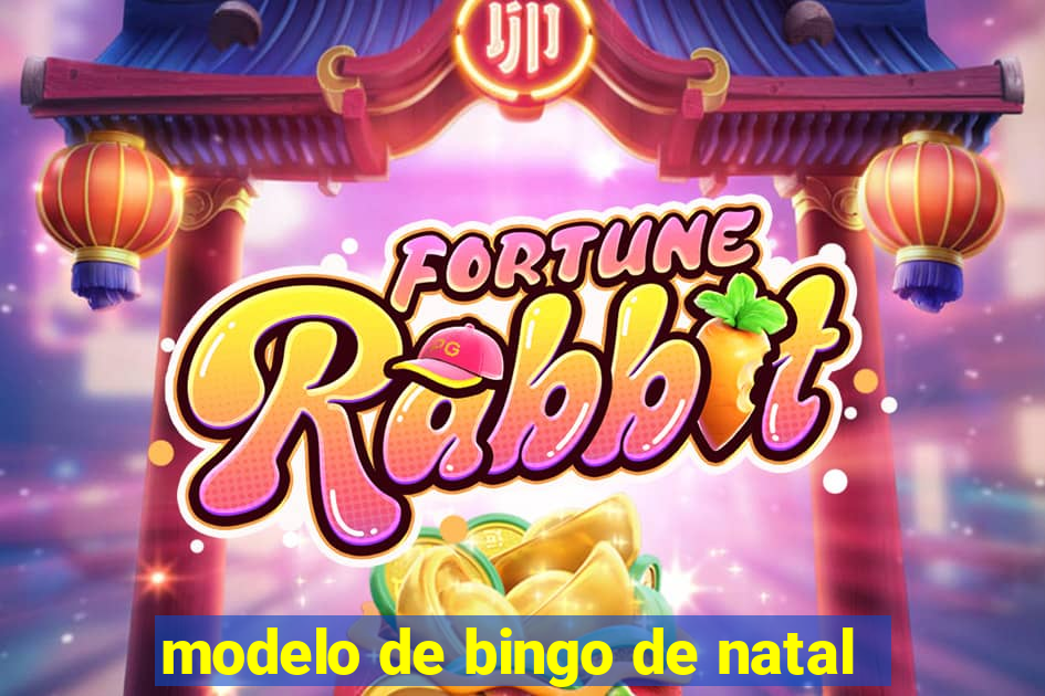 modelo de bingo de natal