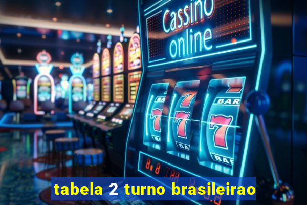 tabela 2 turno brasileirao