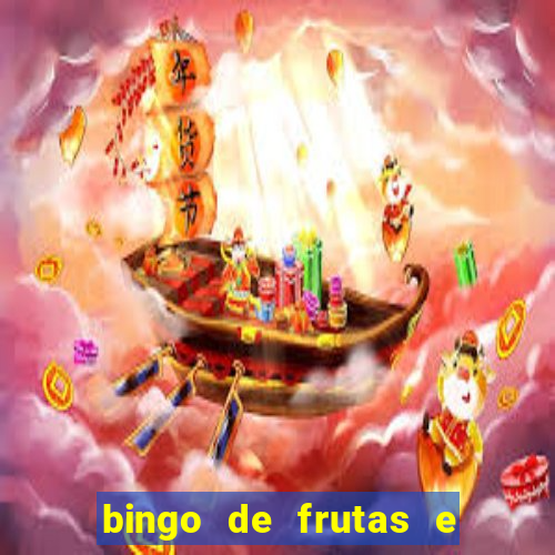 bingo de frutas e legumes para imprimir