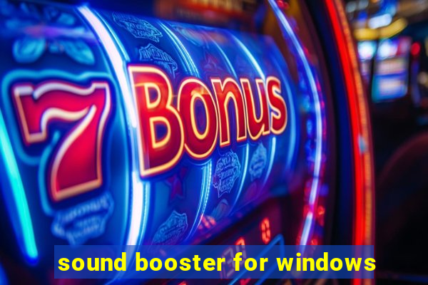 sound booster for windows