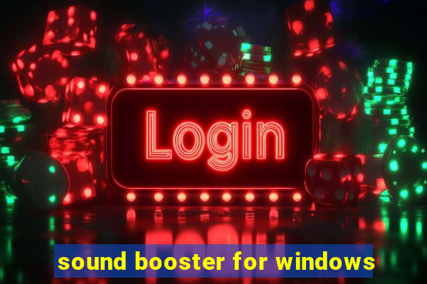 sound booster for windows