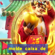 molde caixa de baralho png