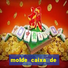 molde caixa de baralho png