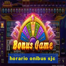 horario onibus sjc