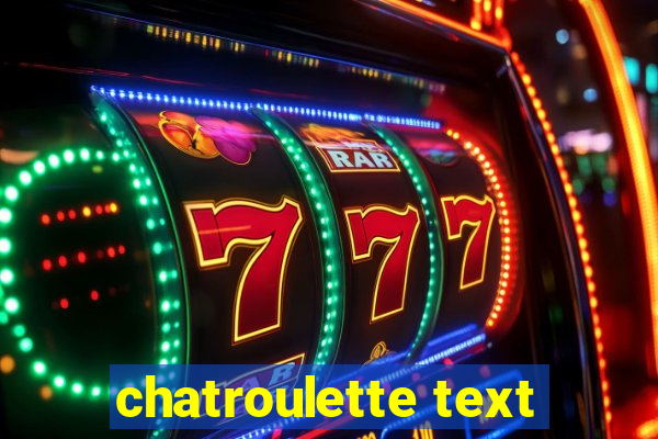 chatroulette text