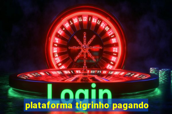 plataforma tigrinho pagando