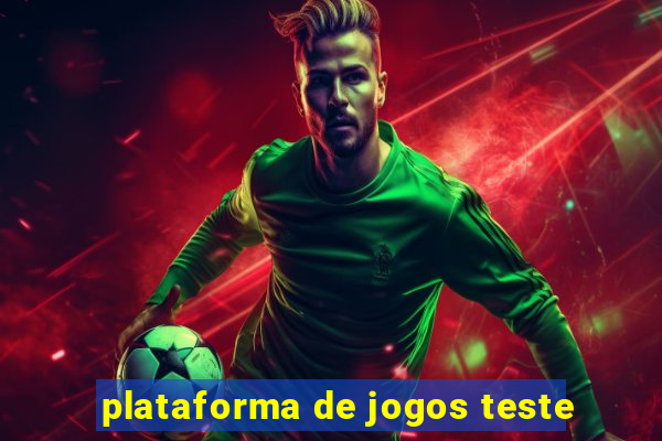 plataforma de jogos teste